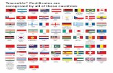 Traceable Certificates are recognized by all of these ...® Certificates are recognized by all of these countries ... (Slovak Rep) SNAS Slovenia SA Spain ... Trade Inspection under