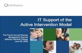 IT Support of the Active Intervention Model · IT Support of the Active Intervention Model ... (up or down) as health status ... • Predictive modeling and profiling