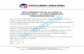 MATHEMATICS CLASS X CHAPTER 5 ARITHMETIC PROGRESSION …vaishalieducationpoint.com/pdf/CHAPTER - 5 ARITHMETIC PROGRES… · CHAPTER – 5 ARITHMETIC PROGRESSION Q.1. In which of the