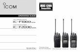 VHF TRANSCEIVERS iF1000 Series - Icom€¦ · vhf transceivers if2000 series ... vhf transceivers • ic-f2000, ic-f2000s, and ic-f2000t uhf transceivers ... groooo gg r rg r g g