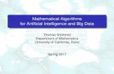 Mathematical Algorithms for Artificial Intelligence and ...strohmer/courses/180BigData/180...Mathematical Algorithms for Artiﬁcial Intelligence and Big Data ... Big Data Everywhere!