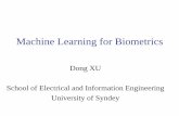 Machine Learning for Biometrics - comp.hkbu.edu.hk · Machine Learning for Biometrics ... Vector Matrix 3 rd-order Tensor m 2 m 1 X Rmm 12 u X Rm m m 1 2 3 uu ... GTDA (Maybank’s