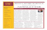 School of Pharmacy NEWSLETTER - University of … What a terrific Fall we have had in the Regulatory Science program! We have been able to implement ... •Eighth Annual FDA/OCRA Educational