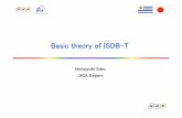 Basic theory of ISDB-T - Facultad de Ingeniería · ①Summary and characteristic of DTV and ISDB-T(12th.Mar) ②Basic technology of ISDB-T (19 th.Mar) ⇒Lecture cancellation(26th.Mar)