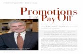 maximizing profits | By Chris Thomas Promotions promotions article.pdfof brainstorming something fun and creative can be, well, fun and creative—but then comes the extra work that’s