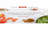 America’s Test Kitchen Affiliate Programonline.americastestkitchen.com/Setup-Guide-to-Americas-Test... · 5 About the America’s Test Kitchen Affiliate Program ... pantry staples