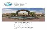 COMPREHENSIVE ANNUAL FINANCIAL REPORT · Report of Independent Auditors ... COMPREHENSIVE ANNUAL FINANCIAL REPORT ... the first El Paso Children’s Hospital opened to the public.