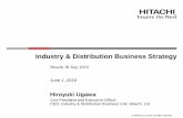 Industry & Distribution Business Strategy - Hitachi Global · Industry & Distribution Business Strategy ... Market Environment Japan World 2018 100 109 110 CAGR ... Speeding up development