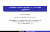 Equilibrium and Stability in Economic Dynamics ·  · 2012-02-21International Workshop on Economic Dynamics, University of Siena, ... methods: stability analysis, ... Recursive Equilibrium