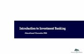 Introduction to Investment Banking - WCM | WESTERN ...westerncapitalmarkets.com/wp-content/uploads/2016/12/...Commercial banking is often referred as "deposit taking, credit giving