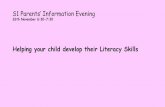 S1 Parents’ Information Evening - Craigmount High …craigmounthighschool.co.uk/wp-content/uploads/2016/12/S1-Literacy...S1 Parents’Information Evening ... What is literacy in