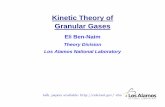 Theory Division Los Alamos National Laboratorycnls.lanl.gov/~ebn/talks/kitp.pdfEli Ben-Naim Theory Division Los Alamos National Laboratory talk, papers available: œebn Kinetic Theory