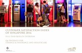 CUSTOMER SATISFACTION INDEX OF … 2016 FULL YEAR AND FOURTH QUARTER OVERVIEW The Customer Satisfaction Index of Singapore (CSISG) computes customer satisfaction scores at the national,