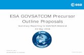 ESA GOVSATCOM Precursor Outline Proposals - Iaf GOVSATCOM Precursor Outline Proposals. ... 09:30-11:30 Doc.: ESA-TIAA-HO ... Vision carbon footprint in palmoil sector B-LiFE biological