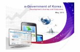 e-Government of Korea - TT · e-Government of Korea : ... - Online business registration, ... mobile devices cloud computing machine-to-machine services