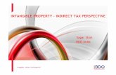 INTANGIBLE PROPERTY -INDIRECT TAX … PROPERTY -INDIRECT TAX PERSPECTIVE. ... oChallenged constitutional validity of levy of service tax on temporary ... Intangibles –Indirect …