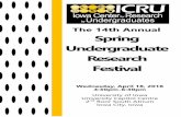 The 14th Annual Spring Undergraduate Research Festival design of experiments ... Analysis of Extractable Lipids and PCB 136 (2,2’,3,3’,6,6 ... Mentor: Shagun Pant (Finance)