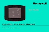 User Guide VisionPRO Wi-Fi Model TH8320WF Message Center at the top of the screen communicates Wi-Fi connection and ... Displayed when Wi-Fi ... 2a Open your web browser to access