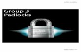 Group 3 - Padlocks - Sanlic House of Locks · Group 3 Padlocks Introduction ... Laminated steel with plastic jacket Hardened Steel ... key or key snap or key 3.1. Group 3 Padlocks