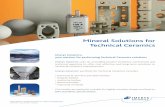 Mineral Solutions for Technical Ceramics - O nama Ceramics brochure V1.pdf · Imerys Ceramics, your partner for ... automotive, aerospace, military and medical products, we provide