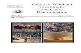Wildfire Origin & Cause Determination Handbook · administrative, civil, ... Lucas Woolf . United States Forest Service . Elaine Waterbury . ... Fire Cause Determination - General