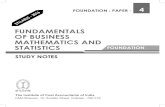 FundaMentaLs oF Business MatHeMatiCs and …icmai.in/upload/Students/Syllabus2016/Foundation/Paper-4.pdfsyllabus - 2016 paper 4: FundaMentaLs oF Business MatHeMatiCs and statistiCs