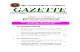 The University of the Philippines GAZETTEosu.up.edu.ph/wp-content/uploads/2014/09/September-2014.pdf · The University of the Philippines GAZETTE ... On the Motion for Reconsideration