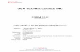 USA TECHNOLOGIES INC€¦ · USA TECHNOLOGIES, INC. TABLE OF CONTENTS PAGE PART I Item 1. Business. 4 1A. Risk Factors. 14 2. Properties.