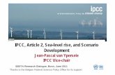johnthescone IPCC, Article 2, Sea-level rise, and … IPCC, Article 2, Sea-level rise, and Scenario Development Jean-Pascal van Ypersele IPCC Vice-chair SBSTA Research Dialogue, Bonn,