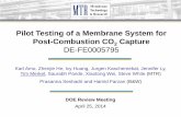 Pilot Testing of a Membrane System for Post-Combustion … Library/Research/Coal/carbon capture... · Pilot Testing of a Membrane System for ... Pilot testing of a membrane system