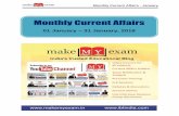 Monthly Current Affairs Current Affairs - January National News 1. Uttarakhand madrasas to teach Sanskrit: ... Monthly Current Affairs - January 13. Maharashtra to form its own International