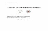 Official Postgraduate Programs - UCM-Universidad …webs.ucm.es/centros/cont/descargas/documento3263.pdf ·  · 2009-03-13Official Postgraduate Programs ... - Quantum Information