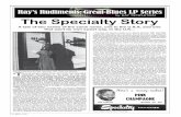 The Specialty Story - Blues & Rhythm for meeting the new, growing audience for a wider range of blues, ... did find out for sure where the Lightnin’ Hopkins tracks came from, or