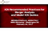 ICN Recommended Practices for Merger Analysis and Model …€¦ ·  · 2017-02-22MICHELE PACILLO, AGCM ITALY MWG Workshop – Washington DC February 16, 2017 ICN Recommended Practices