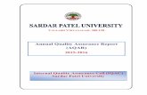 Annual Quality Assurance Report (AQAR) - Sardar … [2015‐16] Sardar Patel University, Vallabh Vidyanagar Page 1 VALLABH VIDYANAGAR- 388 120 Annual Quality Assurance Report (AQAR)