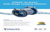 HYMAX by Krausz Wide-Range Coupling Solutions HYMAX ® product line has been field-proven in millions of installations world-wide. Join RepAiR ReStRAin ... • All products work with