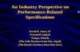 An Industry Perspective on Performance-Related Specifications jones.pdf ·  · 2016-07-07An Industry Perspective on Performance-Related Specifications David R. Jones, IV ... •
