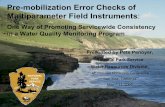 Pre-mobilization Error Checks of Multiparameter Field ... · (Level 1 ... – In-Situ Troll ... 200 mv difference in measured values due to the scale difference in measured values