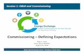 Session 1: O&M and Commissioning - Energy … Exchange: Federal Sustainability for the Next Decade Fundamental Building Commissioning (EA P1) • Designate an individual as the CxA