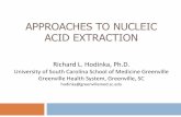 APPROACHES TO NUCLEIC ACID EXTRACTION - … - Hodinka...APPROACHES TO NUCLEIC ACID EXTRACTION Richard L. Hodinka, Ph.D. University of South Carolina School of Medicine Greenville ...
