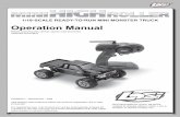 Operation Manual - Losi: The leaders in RC car and truck ... chance to win the Losi Pick-Your-Prize Sweepstakes of $1,000 (retail value) based on winner preference. Not responsible