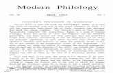 Modern Philology - Harvard Universitysites.fas.harvard.edu/~chaucer/sourcebook/marnor.pdf · Modern Philology VOL. 1912IX April, No. 4 ... Clerk. " This is as much as to say that,