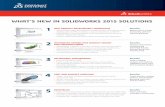What’s NeW iN sOLiDWORKs 2015 sOLUtiONs€™s NeW iN sOLiDWORKs 2015 sOLUtiONs 1 NeW PRODUct DeveLOPmeNt WORKfLOWs • SOLIDWORKS® Model Based Definition (MBD) enables drawingless