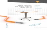 Mobile table with • Untethered power usb hub for charging ... · reception Giving your visitors a place to power and recharge mobile devices says a lot about your organization.