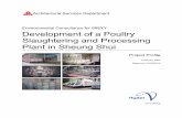 Development of a Poultry Slaughtering and Processing … · Page i Environmental Consultancy for 888XY Development of a Poultry Slaughtering and Processing Plant in Sheung Shui Project
