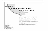 PPIC STATEWIDE SURVEY SURVEY · SURVEY SURVEY M AY 2 0 0 6 ... The current survey is the seventh in a series of special ... State Controller Steve Westly (28%), or both (25% ...