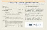 Pakistan Solar Association Newsletter Dec 2014 - …pakistansolarassociation.org/wp-content/uploads/2016/03/...Pakistan Solar Association Newsletter Dec 2014 - Jan 2015 Page No. 4