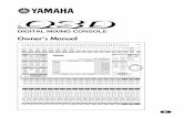 Owner’s Manual - Katedra Akustyki i Multimediów » Katedra …akustyka.pwr.wroc.pl/.../Yamaha_03D_Manual_En.pdf ·  · 2007-10-04Owner’s Manual PHONES PHONES +10 –34 –16