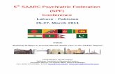 5th SAARC Psychiatric Federation (SPF) Conferencewpanet.org/uploads/Latest_News/News_from_Affiliated...5th SAARC Psychiatric Federation (SPF) Conference Lahore - Pakistan 25-27, March