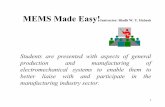 MEMS Made Easy! - Home | School of Electrical Engineering ...rhabash/ELG3331L9.pdf · MEMS Made Easy! Instructor: Riadh W ... • Pressure pulse ink jet actuators • Thermal ink